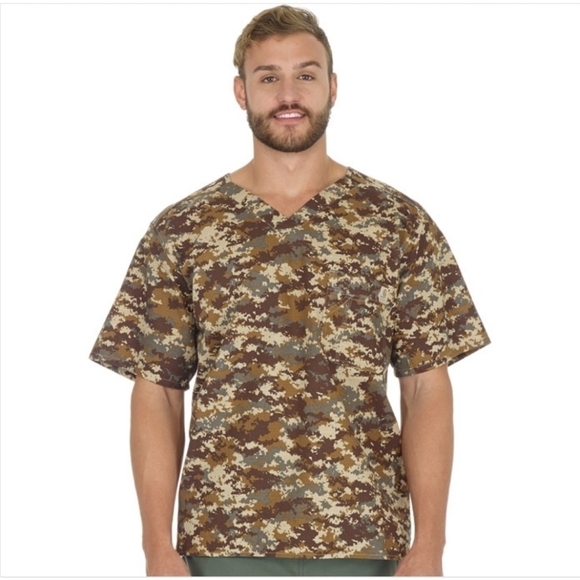 CARHARTT Mens Print Ripstop Utility Top - DIGI CAMO KHAKI - Picture 2 of 10